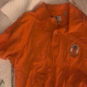 Callaway Golf Polo Shirt Men's Orange Polo Size M 100% Cotton